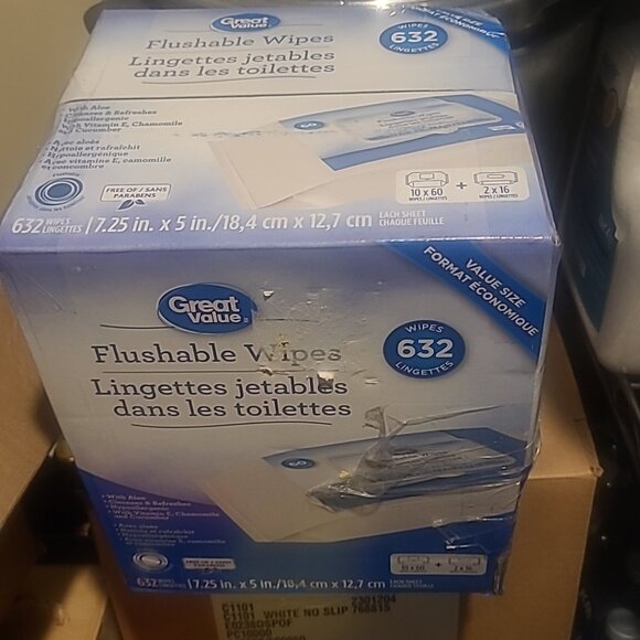 632 Flushable Cleaning wipes - Picture 3 of 4